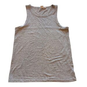 Gap Women Heather Gray Knit Tank Top Size S Scoop Neck Sleeveless Basic Casual